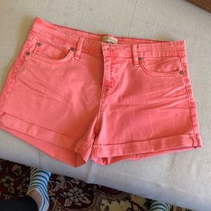 Sanctuary coral denim shorts - stretch fabric!
